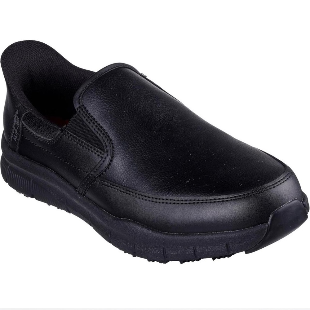 Skechers Men's Nampa Broxtin Hands Free Slip-ins Sr Food Service Shoe Size 9,5